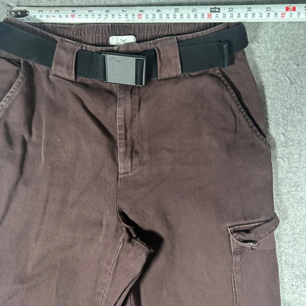 TNA Cargo Pants Women Medium Brown Supply Cargo Gorpcore Utility Streetwear - Picture 3 of 16